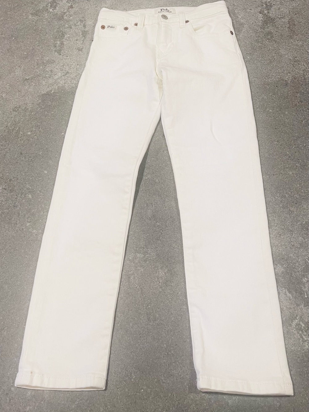 Polo by Ralph Lauren White Kids Sullivan Slim Jeans